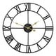thumbnail image 2 of Reloj de pared retro de metal con números romanos de primera mano, 40 cm, negro, 2 of 9