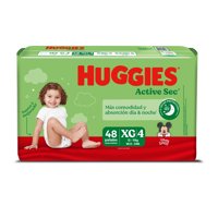 Pañales Active Sec Xg 48 Un 48 Un Huggies