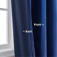 thumbnail image 4 of Cortinas Joydeco de Terciopelo Azul 213 cm de Largo 2 Paneles Set Burdeos, 4 of 7