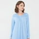 thumbnail image 3 of Camisa de Dormir Mujer Manga Larga Celeste Corona, 3 of 5