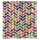 thumbnail image 1 of Cortina de ducha en zigzag con ganchos, tamaño 66 x 72 pulgadas, 1 of 3