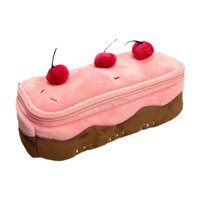 Bothyi - Estuche Para Lápices De Felpa Con Forma De Pastel De Cereza, Bolsa De Papelería De Felpa Bonita Para Oficina Infantil
