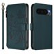 thumbnail image 2 of Funda Cartera Mariposa para [Google Pixel 9 5G] con Soporte y Cremallera Verde oscuro, 2 of 6