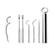 thumbnail image 1 of Juego de palillos de dientes portátiles, reutilizables, de acero inoxidable, con soporte para picnics y acampadas al aire libre., 1 of 5