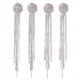 thumbnail image 4 of 1pair Sparkling Rhinestone Tassel Earrings for Women and Girls - Perfect for Any Occasion, 4 of 4