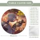 thumbnail image 2 of El robot salvaje-theme Fitted Round Tablecloths Elastic Edged Table Covers Waterproof Table Cloth for Kitchen Holiday Party Tables Decor 150cm, 2 of 6