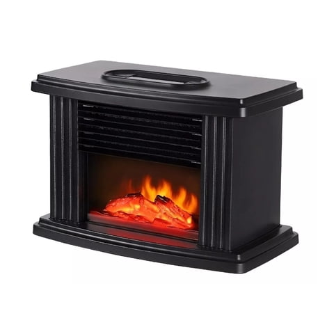 Importclick - Calefactor Estufa Eléctrica Termoventilador Diseño Chimenea Negro