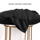 thumbnail image 2 of PiccoCasa 2Pcs Fundas de Almohada de Algodón de Fibra Larga Bordadas, Negro King, 2 of 7