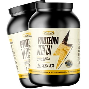 Gohard - Pack Proteinas Vegetales 2Kg En Total 66Sv Vainilla