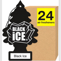 Pack 24 Pinos Little Trees Aromáticos Aroma Black Ice