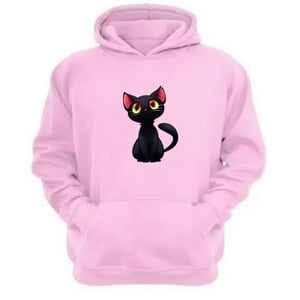 Genérico - Polerón Canguro Gatito Rosa Talla Xl Unisex