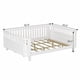 thumbnail image 5 of Cama de plataforma de madera de tamaño queen, cama queen de perfil bajo de madera con rieles para niñas y niños, 5 of 6