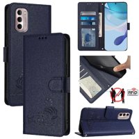 Funda Tipo Cartera Foxdock Para Motorola Moto G Stylus 2022 4G Con Soporte, Ranuras, Rfid, Diseño De Gato