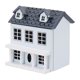 thumbnail image 3 of 1:12 Casa De Mu?ecas En Miniatura Mini Adornos Villa De Madera Casa Peque?a Decoración Azul, 3 of 5