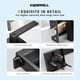 thumbnail image 4 of Manilla de puerta KNOBWELL, palanca de entrada resistente con llave, negro mate, 4 of 7