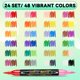 thumbnail image 4 of Rotuladores WINSONS para pintura acrílica, 48 colores, doble punta, 24 unidades, 4 of 7