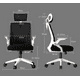 thumbnail image 2 of Silla Ejecutiva de Oficina Ergonomic Plus color blanco y negro, 2 of 4