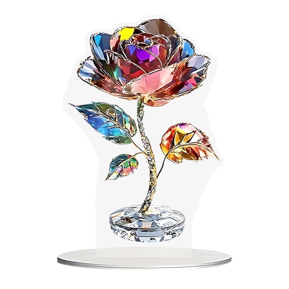 Manualidad De Decoración De Rosas Acrílicas 2D Para El Día De San Valentín, Aniversario Y Sala De Estar