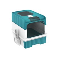 Defensor - Arenero Para Gatos Con Bandeja Sanitaria Con Luz Led, Verde