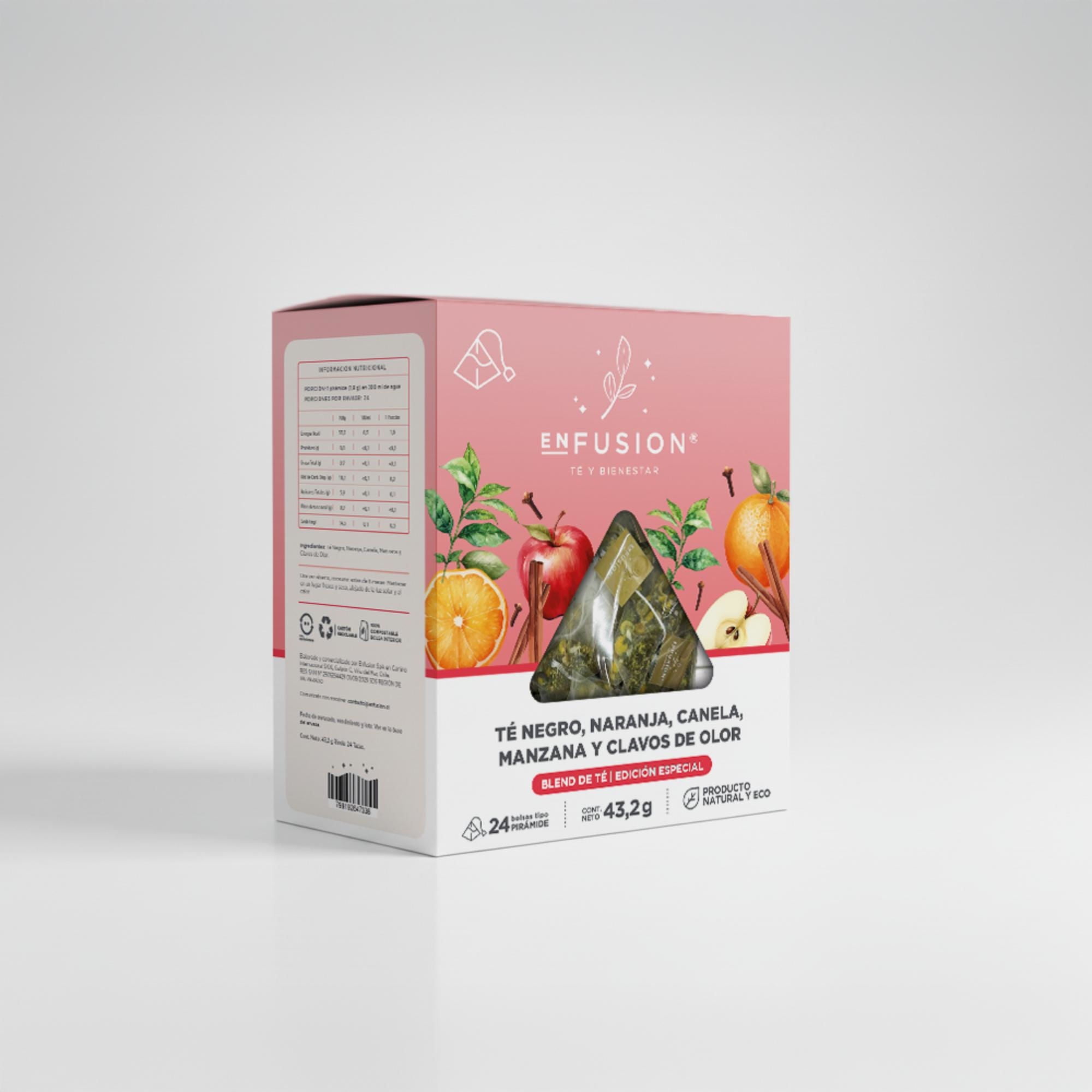 Pack De Té Navidad - Formato Pirámides Caja 43 g Enfusion