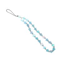 Magideal - Correa De Cuentas Para Teléfono, Accesorio Para Teléfono Móvil, Llavero Decorativo, Cadena Para Teléfono, Cordón Para La Muñeca Para Mochila, Bolso, Azul