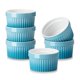 thumbnail image 1 of Ramekins MALACASA 170 ml Juego de 6 Azul Apto para Horno, 1 of 9