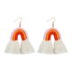 thumbnail image 1 of Joyería De Moda Borla Fringe Forma De Arco Iris Pendientes Colgantes Naranja, 1 of 5