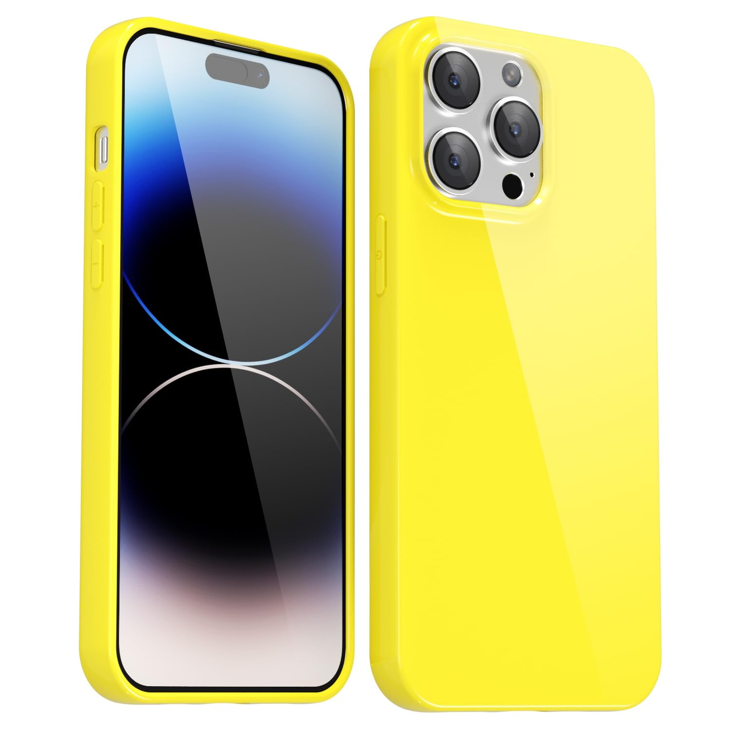 Funda De Silicona Svanove Para Iphone 14 Pro De 6.1 Pulgadas, Color Amarillo