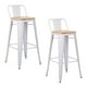 thumbnail image 2 of Set 2 Pisos Taburete De Bar 75 Cm Tolix George Blanco, 2 of 3