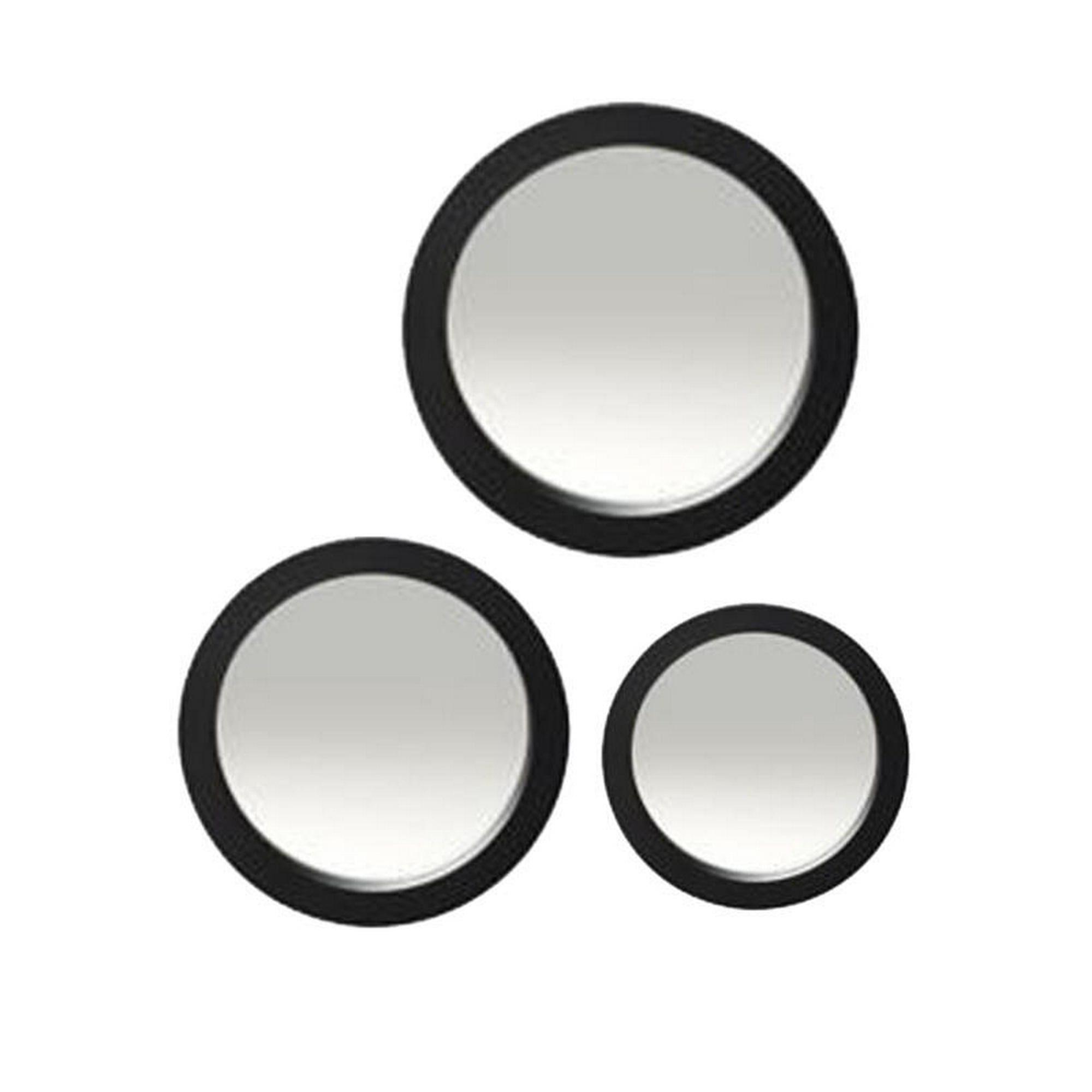 Vgo - Espejo Decorativo Para Colgar En Set De 3 Redondos Ø17-23-17 Cm.