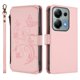 thumbnail image 2 of Funda Cartera Mariposa para [Xiaomi Redmi Note 14S 4G] con Soporte y Cremallera Rosa, 2 of 6