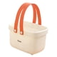 thumbnail image 1 of Organizador De Almacenamiento Tote Shower Caddy Bins Organizador Para Garaje Dormitorio Pantry Naranja Y Blanco, 1 of 5