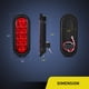 thumbnail image 2 of Luces traseras para remolque Nilight 6" ovaladas, 6 piezas, 10 LED, impermeables, 2 of 9