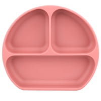 Plato Con Divisiones Rojo Infanti