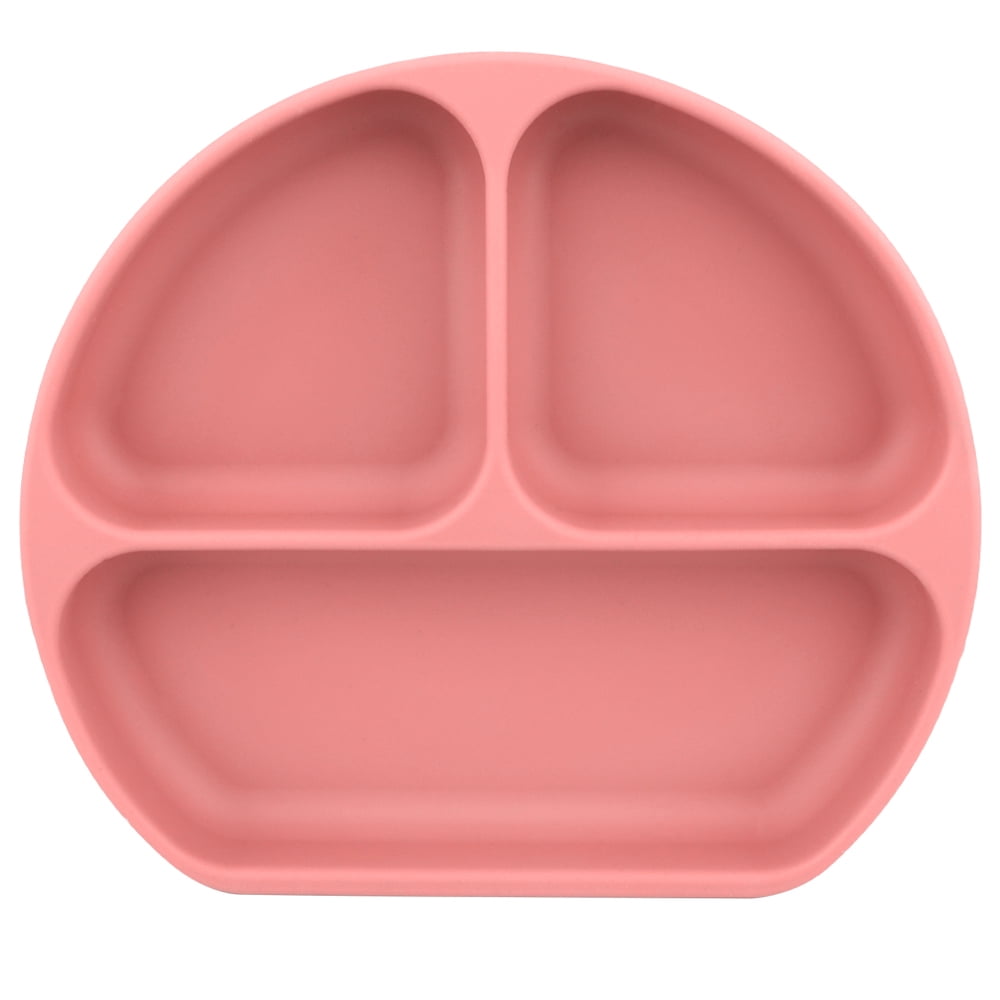 Plato Con Divisiones Rojo Infanti