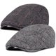 thumbnail image 1 of Gorra Senker Newsboy para hombre, mezcla de lana de tweed en espiga, paquete de 2 unidades, 1 of 6
