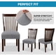 thumbnail image 4 of fundas elásticas de licra para asiento de silla de comedor, fundas de cojín para sillas de cocina, extraíbles y lavables. $Fundas para sillas de comedor., 4 of 8