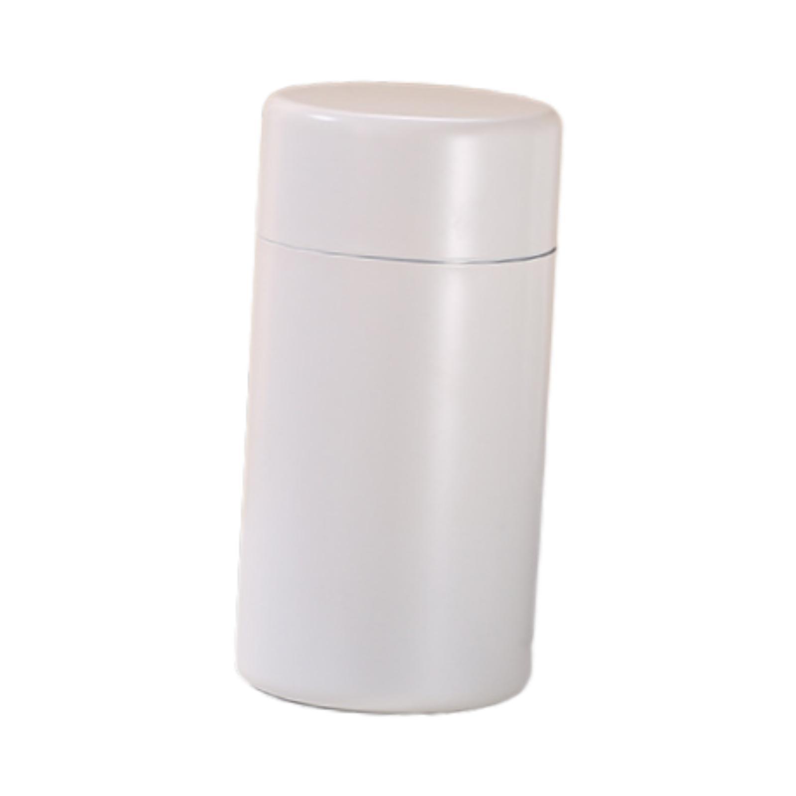 Magideal - Bote Para Té Contenedor Metálico Recipiente Para Café Lata De Almacenamiento Con Diseño Portátil De Construcción Duradera Adecuado Para El Uso Domést Blanco 550Ml