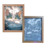 Lelumania - Cuadro Led De Gato 23X18Cm