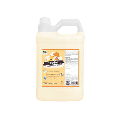 Mascokits - Shampoo Pelaje Rubio Orgánico 1 Galón Perros & Mascotas