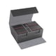 thumbnail image 1 of Estuche para baraja de cartas comerciales, caja de almacenamiento, soporte de protección para tarjetas, cajas para tarjetas deportivas, organizador de Interior gris y rojo., 1 of 5