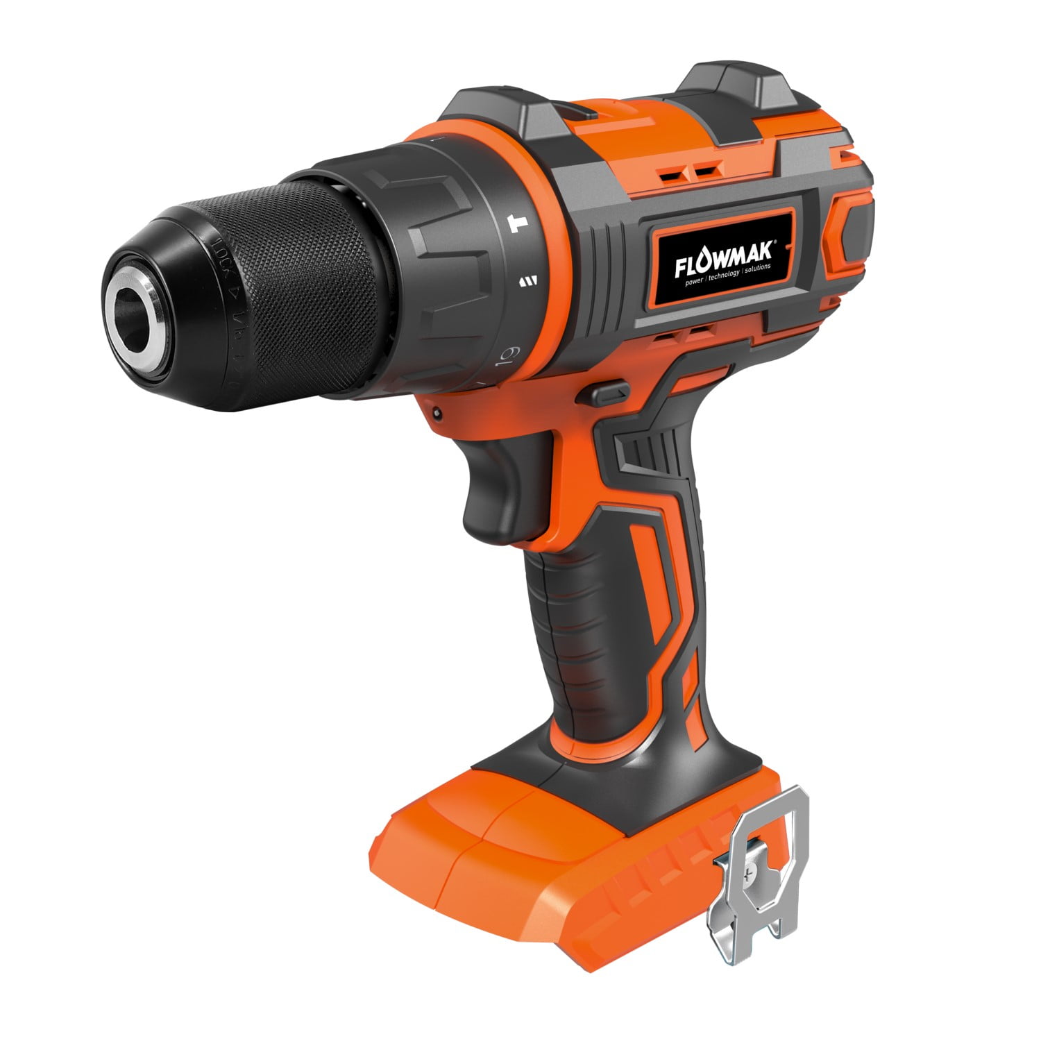 Taladro Percutor Atornillador 13mm Sin Batería Flowmak