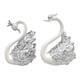 thumbnail image 4 of 2x Topper De Pastel De Cisne De Corona Romántica Para Hornear Decoración De Mesa Decorativa Plateada, 4 of 5