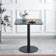 thumbnail image 2 of Mesa restaurant 70x70 Tubo Metal cubierta MDF + 4 Sillas Tolix - Negra, 2 of 4