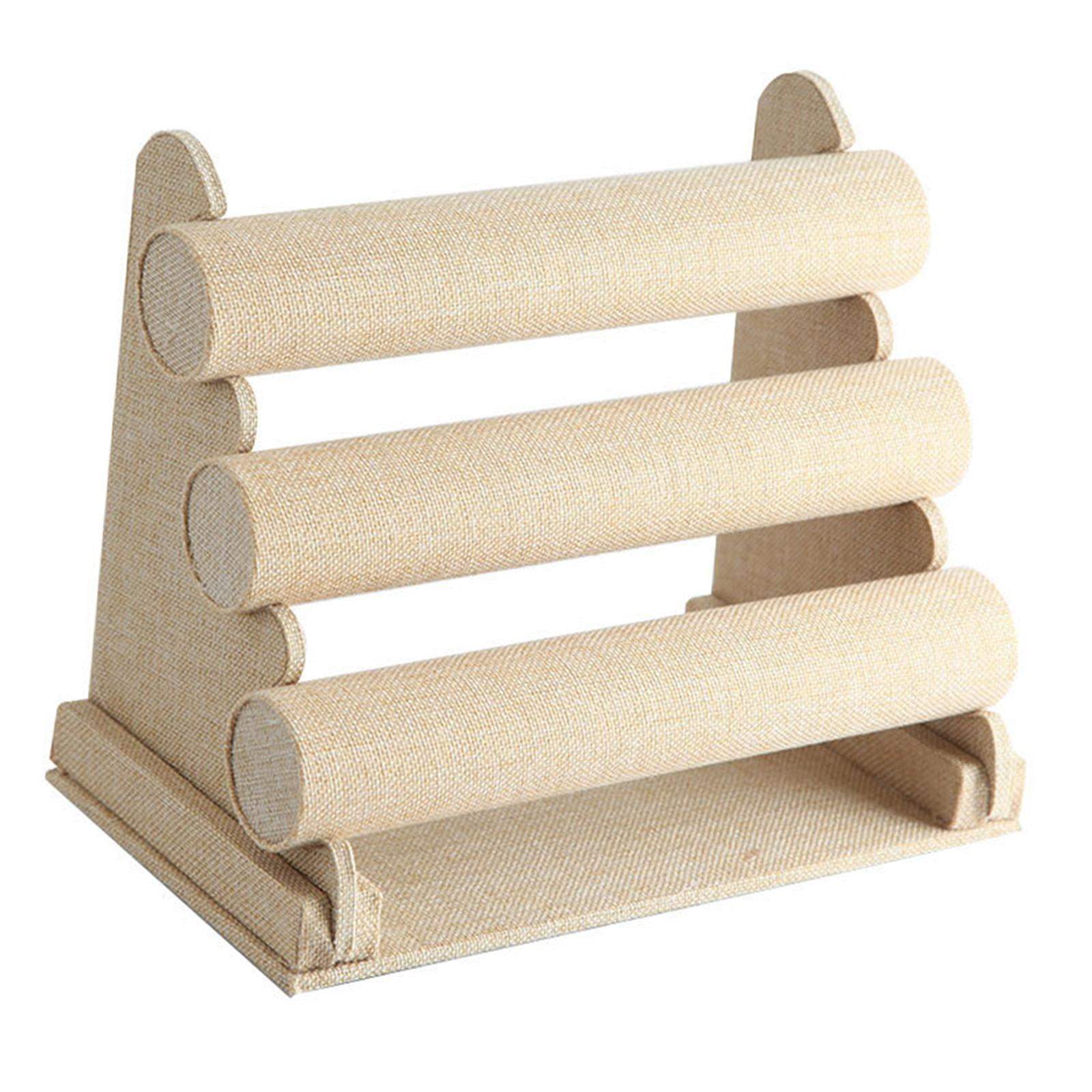 Magideal - Soporte De Exhibición De Pulsera De Escritorio, Accesorios De Joyería, Exhibición De Joyería Desmontable Para Radiodifusión De Encimera De Brazalete , 3 Niveles, Otros