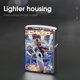 thumbnail image 4 of Cyborg-theme Copper Metal Lighter Shell, Premium Replacement Refillable Lighter Case with Durable Metal Construction, Compatible with Zippo and Most Standard Lighter Models, 4 of 6