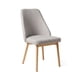 thumbnail image 1 of Silla Comedor Lena Madera Asiento Acolchado Poliéster Greige, 1 of 9