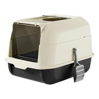 Genérico - Arenero Para Gatos Mascotas Nuevo Diseño Redondo Baño Negro