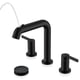 thumbnail image 1 of Grifo de baño KENES LJ-9058A-2 negro mate 20 cm, 1 of 9