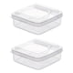 thumbnail image 4 of 2 Contenedores De Alimentos Compactos Para Refrigerador Con Tapa Abatible, Protector De Nevera, Seguro Para Alimentos, 4 of 5